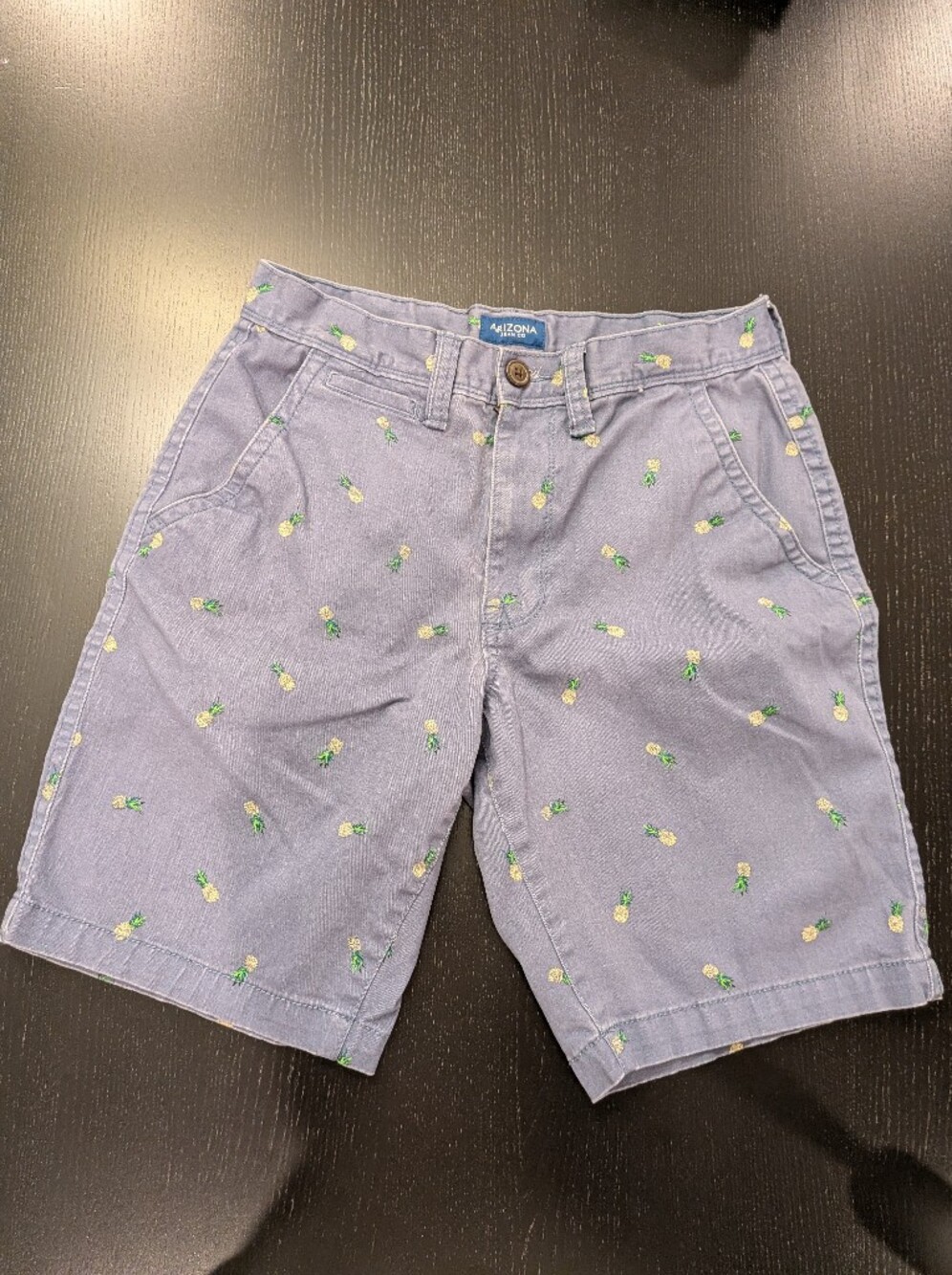 Arizona Jean Company Lavender Embroidered Pineapple Shorts - Picture 2 of 9